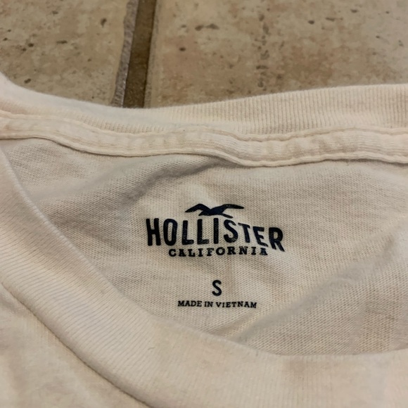 Hollister Southern California Logo Long Sleeve T-Shirt - White - Men's Small - Picture 3 of 7